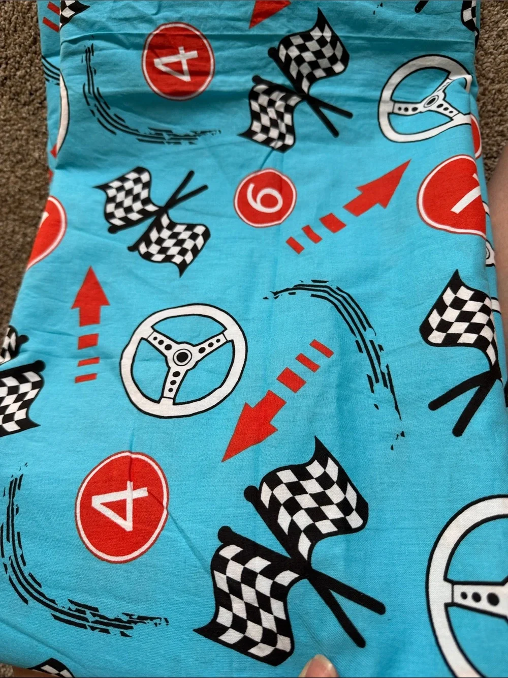 KasKids Race Car Twin bed set.